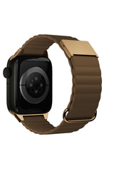Apple Watch Compatible Premium Leather Loop Band Tawny 