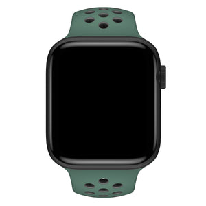 Apple Watch Uyumlu Silikon Delikli Spor Kordon Aventurin  bikordon