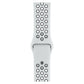 Apple Watch Uyumlu Silikon Delikli Spor Kordon Beyaz Siyah  bikordon