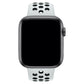 Apple Watch Uyumlu Silikon Delikli Spor Kordon Beyaz Siyah  bikordon