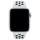 Apple Watch Uyumlu Silikon Delikli Spor Kordon Beyaz Siyah  bikordon