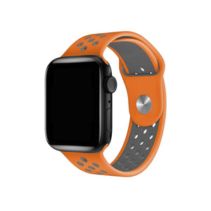Apple Watch Uyumlu Silikon Delikli Spor Kordon Pumpkin  bikordon