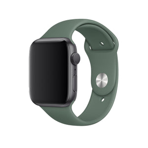 Apple Watch Uyumlu Silikon Spor Kordon Haki  bikordon