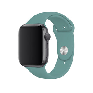 Apple Watch Uyumlu Silikon Spor Kordon Kaktüs Yeşil  bikordon