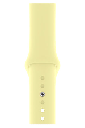 Apple Watch Compatible Silicone Sport Band Cosmic Yellow 