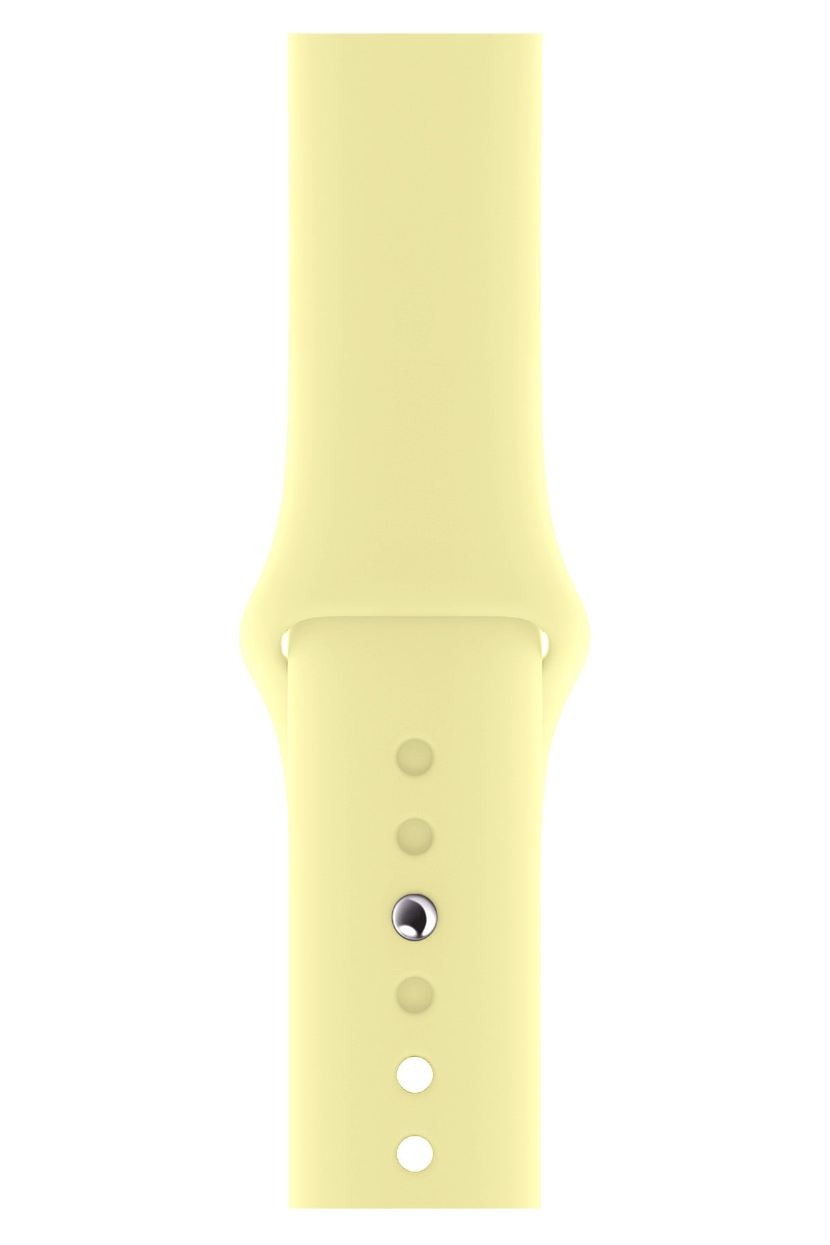 Apple Watch Uyumlu Silikon Spor Kordon Kozmik Sarı  bikordon