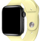 Apple Watch Uyumlu Silikon Spor Kordon Kozmik Sarı  bikordon