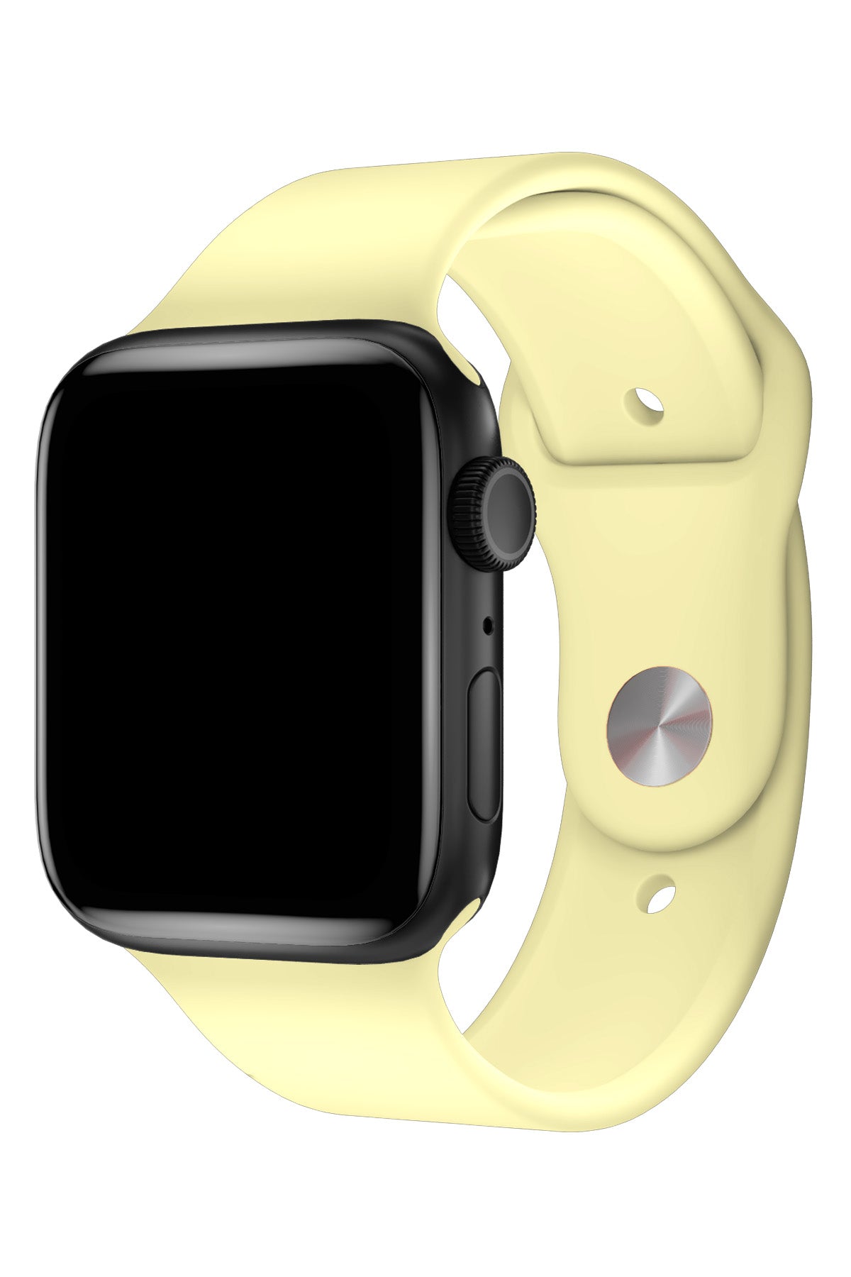 Apple Watch Uyumlu Silikon Spor Kordon Kozmik Sarı  bikordon