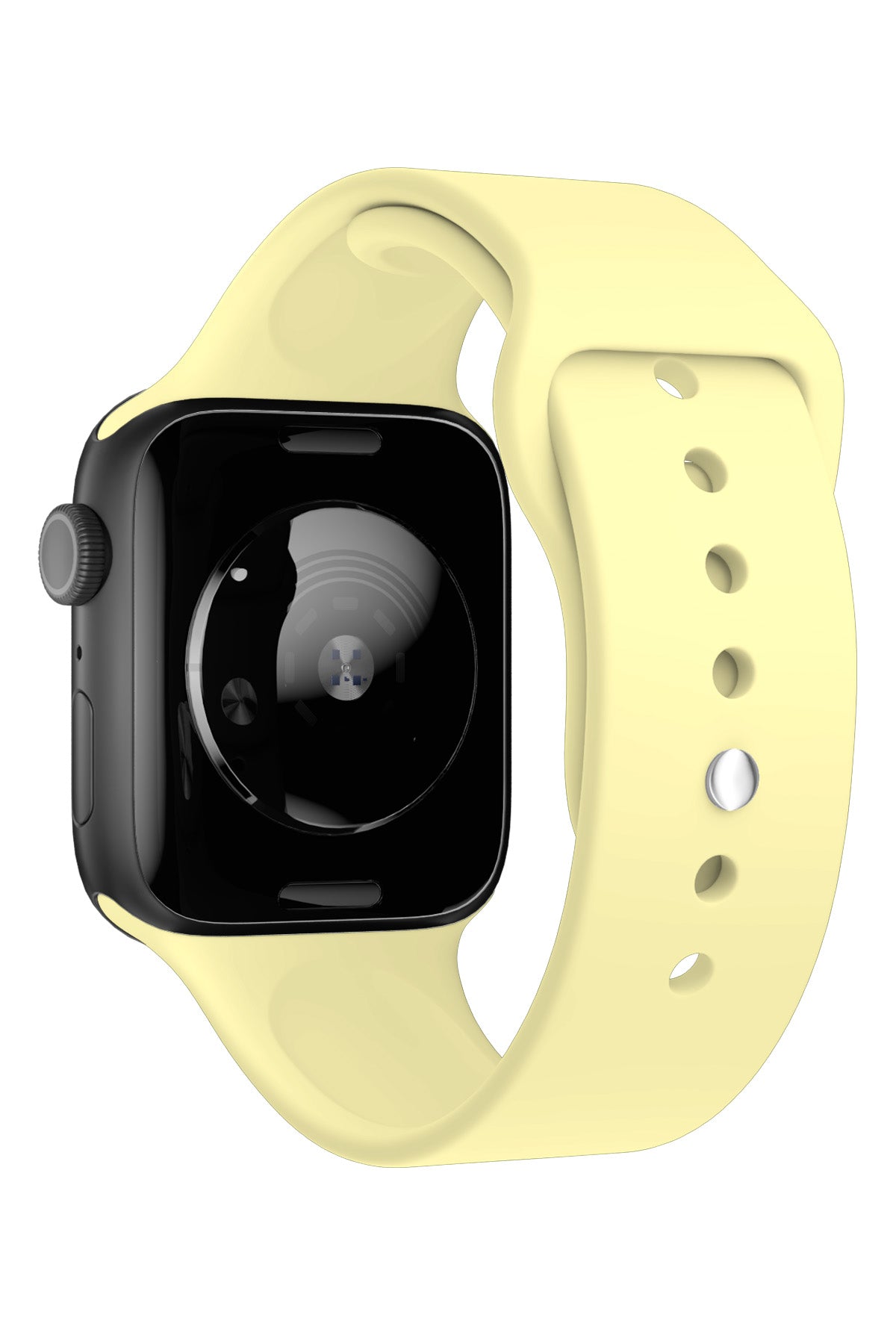 Apple Watch Uyumlu Silikon Spor Kordon Kozmik Sarı  bikordon
