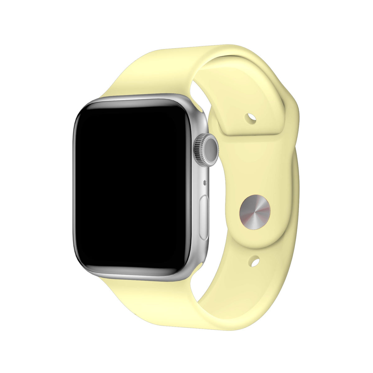 Apple Watch Uyumlu Silikon Spor Kordon Kozmik Sarı  bikordon