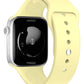 Apple Watch Uyumlu Silikon Spor Kordon Kozmik Sarı  bikordon