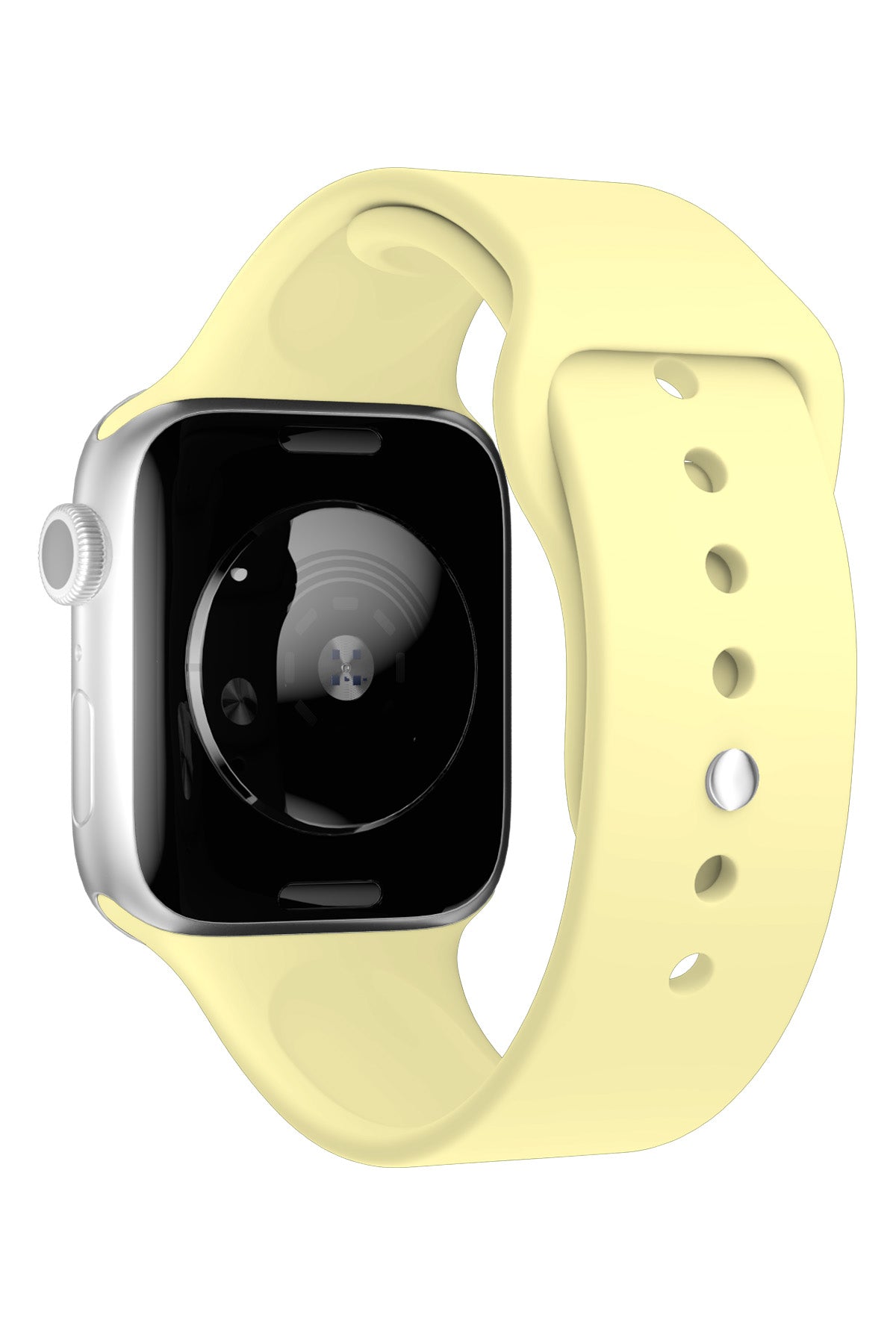 Apple Watch Uyumlu Silikon Spor Kordon Kozmik Sarı  bikordon