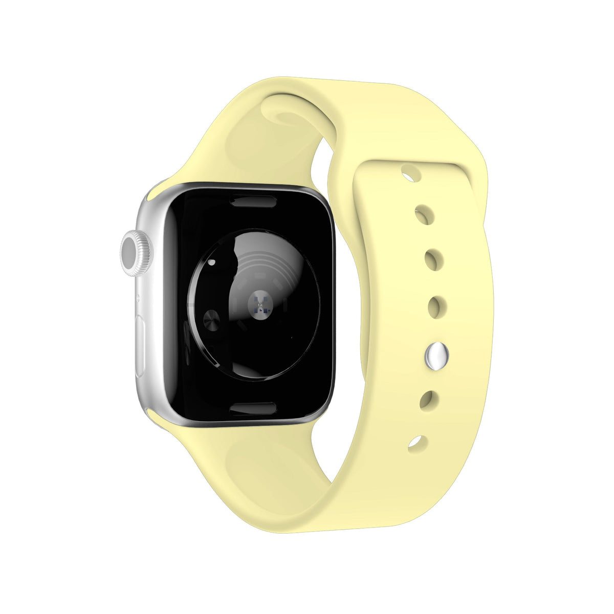 Apple Watch Uyumlu Silikon Spor Kordon Kozmik Sarı  bikordon