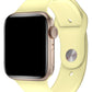 Apple Watch Uyumlu Silikon Spor Kordon Kozmik Sarı  bikordon