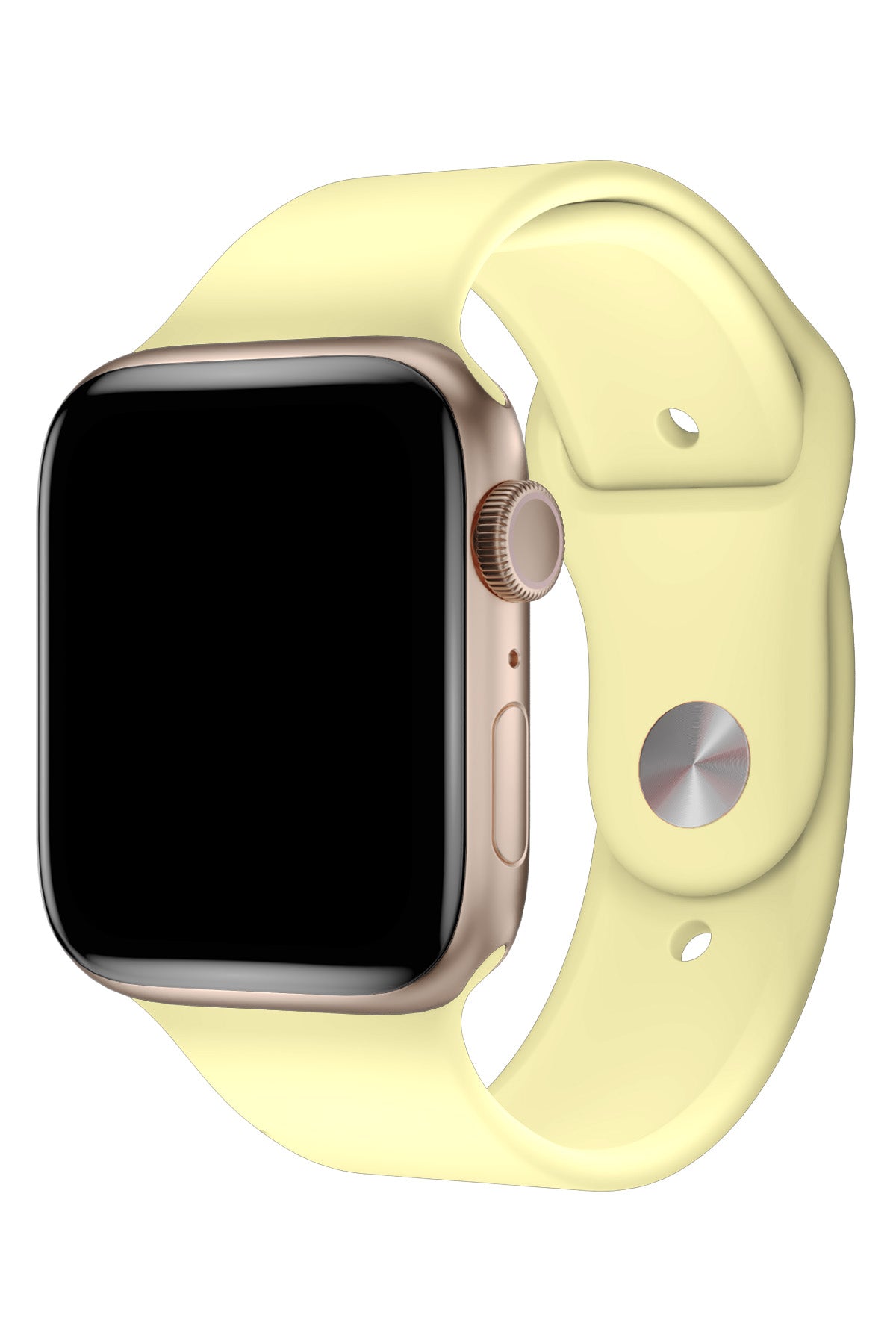 Apple Watch Uyumlu Silikon Spor Kordon Kozmik Sarı  bikordon