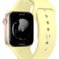 Apple Watch Uyumlu Silikon Spor Kordon Kozmik Sarı