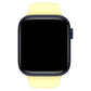 Apple Watch Uyumlu Silikon Spor Kordon Kozmik Sarı  bikordon