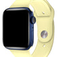Apple Watch Uyumlu Silikon Spor Kordon Kozmik Sarı  bikordon