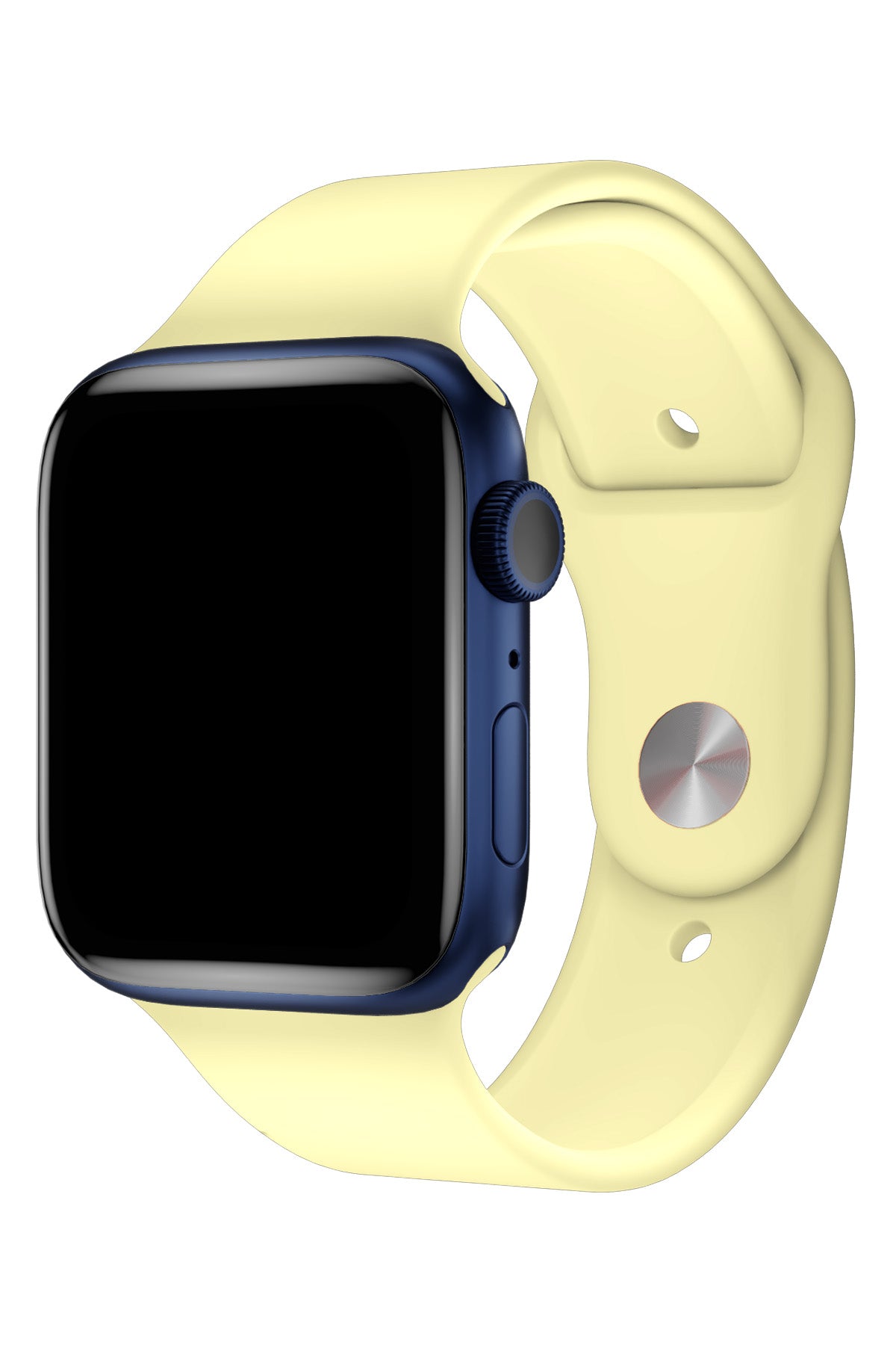 Apple Watch Uyumlu Silikon Spor Kordon Kozmik Sarı  bikordon