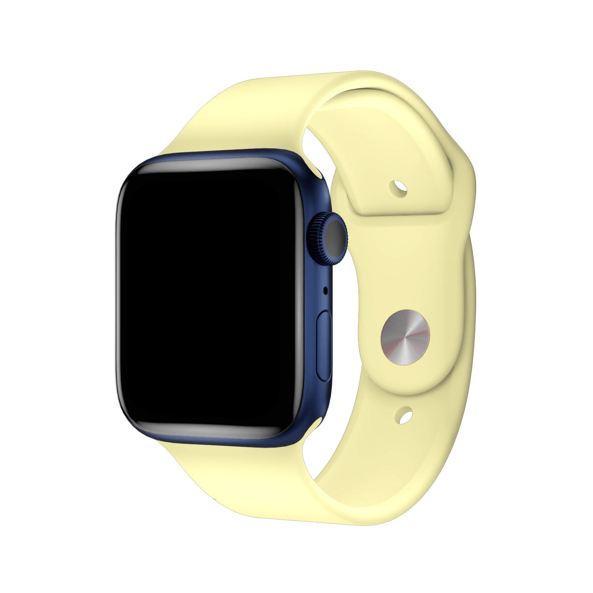 Apple Watch Uyumlu Silikon Spor Kordon Kozmik Sarı  bikordon