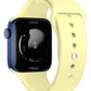 Apple Watch Uyumlu Silikon Spor Kordon Kozmik Sarı  bikordon