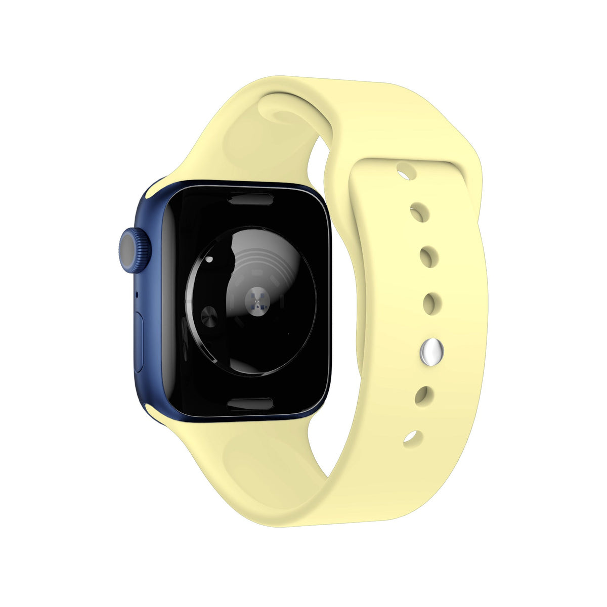Apple Watch Uyumlu Silikon Spor Kordon Kozmik Sarı  bikordon