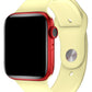 Apple Watch Uyumlu Silikon Spor Kordon Kozmik Sarı  bikordon