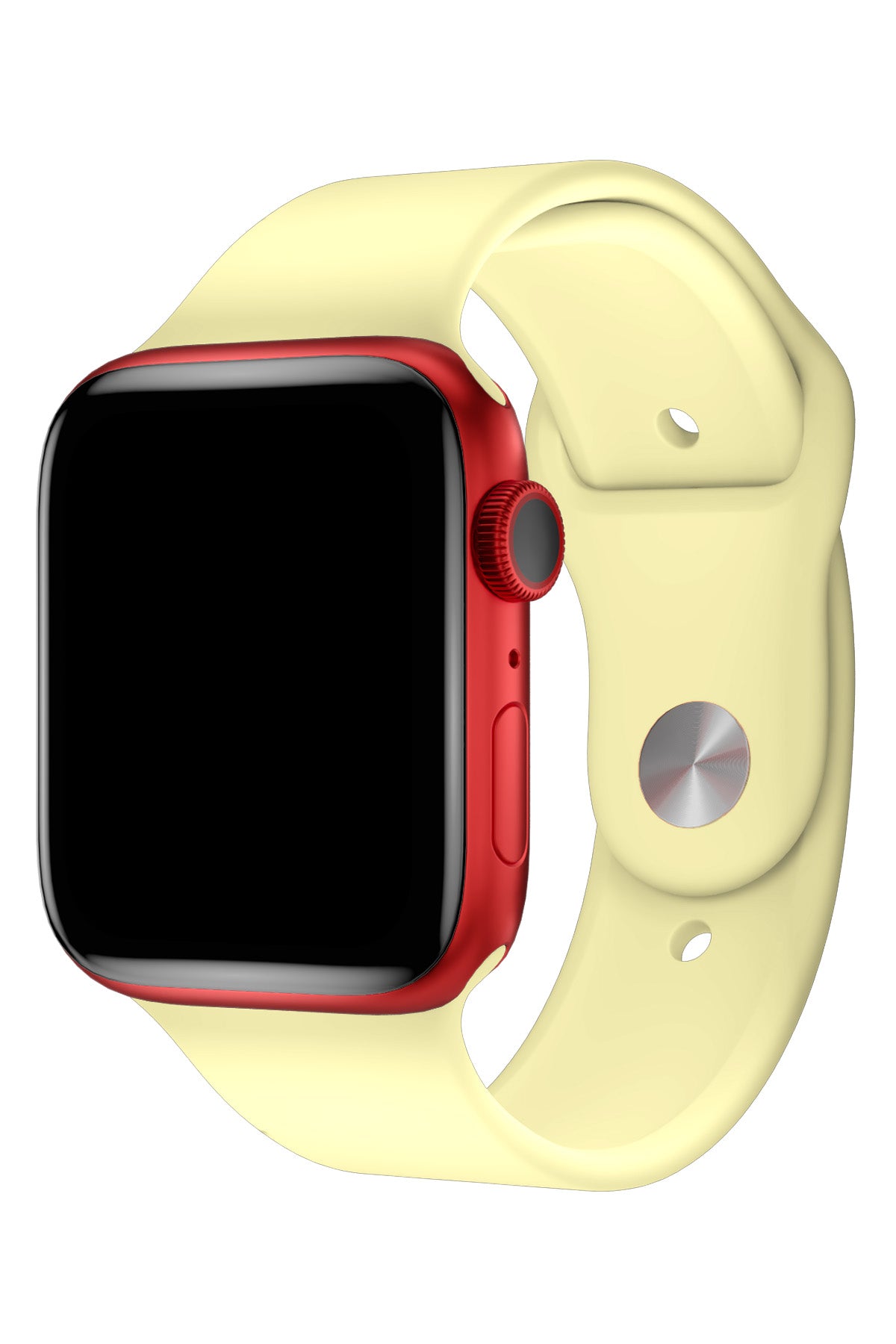 Apple Watch Uyumlu Silikon Spor Kordon Kozmik Sarı  bikordon
