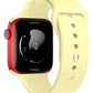 Apple Watch Uyumlu Silikon Spor Kordon Kozmik Sarı  bikordon
