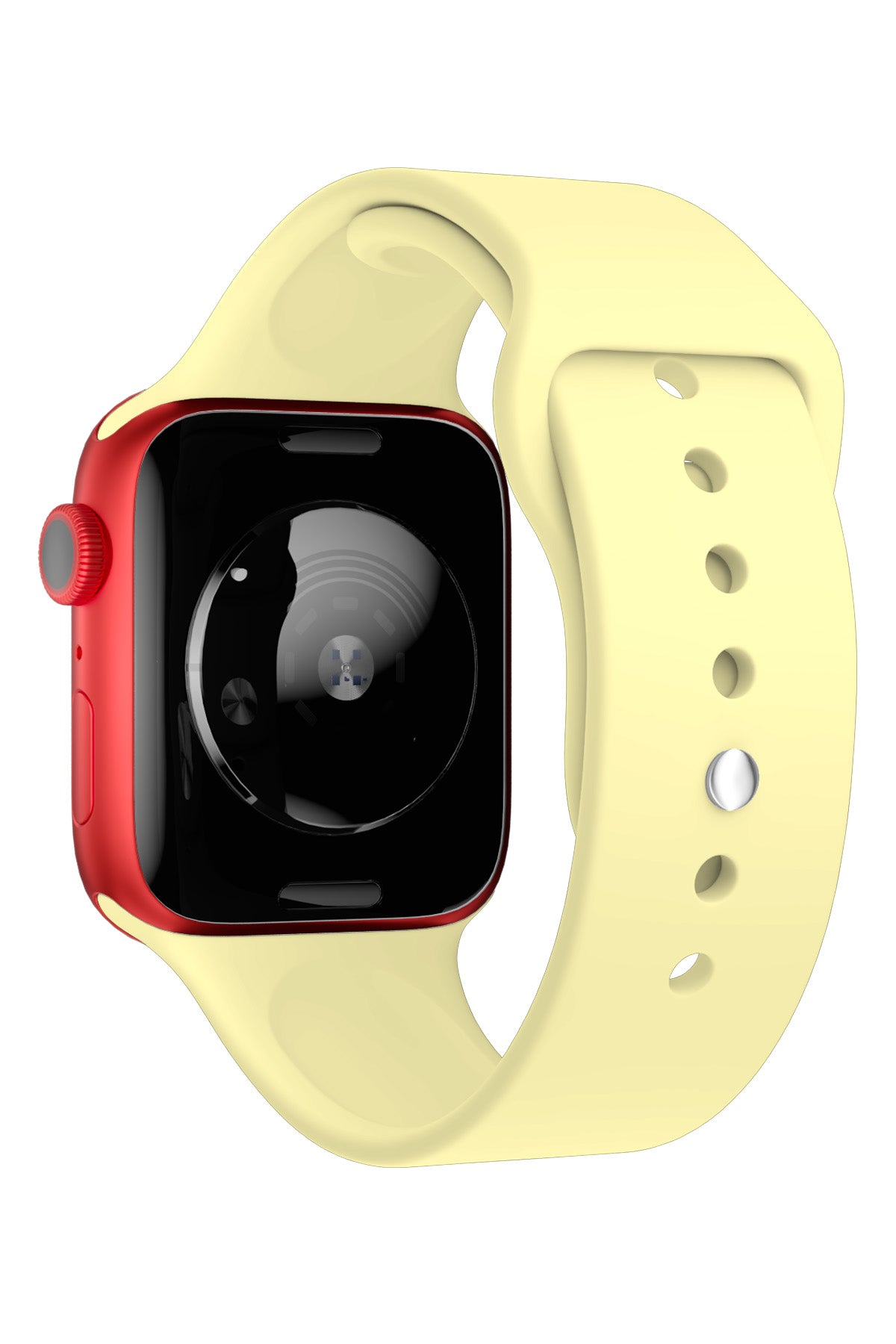 Apple Watch Uyumlu Silikon Spor Kordon Kozmik Sarı  bikordon