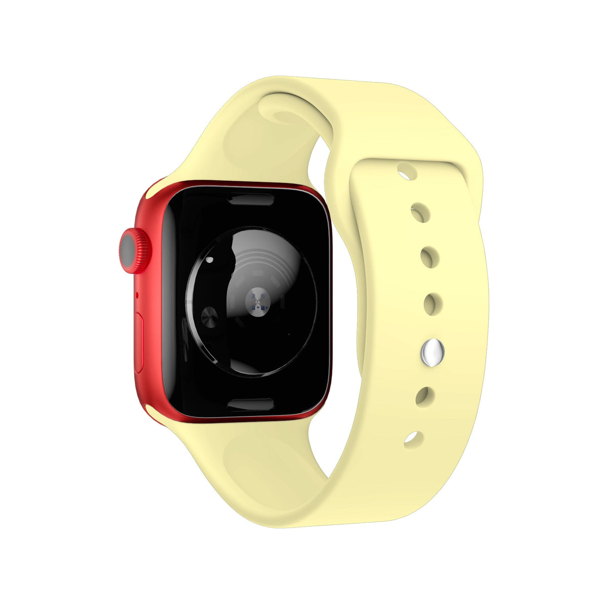 Apple Watch Uyumlu Silikon Spor Kordon Kozmik Sarı  bikordon