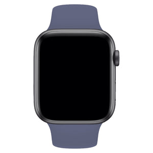Apple Watch Uyumlu Silikon Spor Kordon Lavanta Gri  bikordon