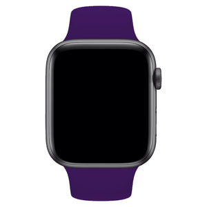 Apple Watch Uyumlu Silikon Spor Kordon Mor  bikordon