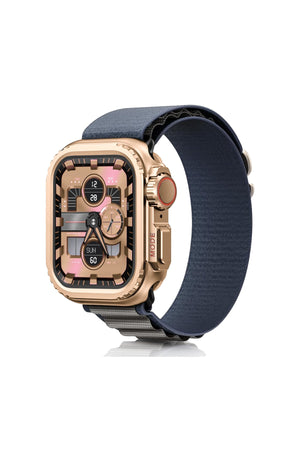 Apple Watch Ultra Dönüştürücü Bumper Kasa Koruyucu Rose Gold  bikordon