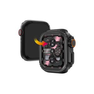 Apple Watch Ultra Dönüştürücü Bumper Kasa Koruyucu Siyah  bikordon