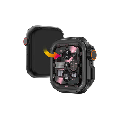 Apple Watch Ultra Dönüştürücü Bumper Kasa Koruyucu Siyah  bikordon