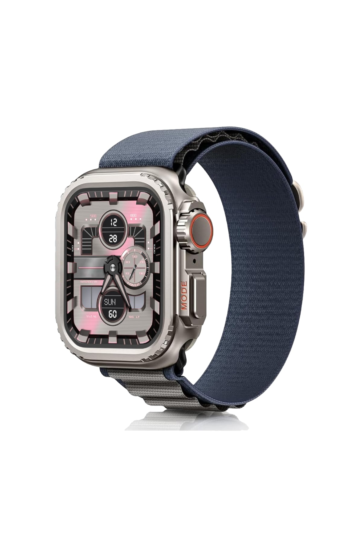 Apple Watch Ultra Dönüştürücü Metal Bumper Kasa Koruyucu Starlight