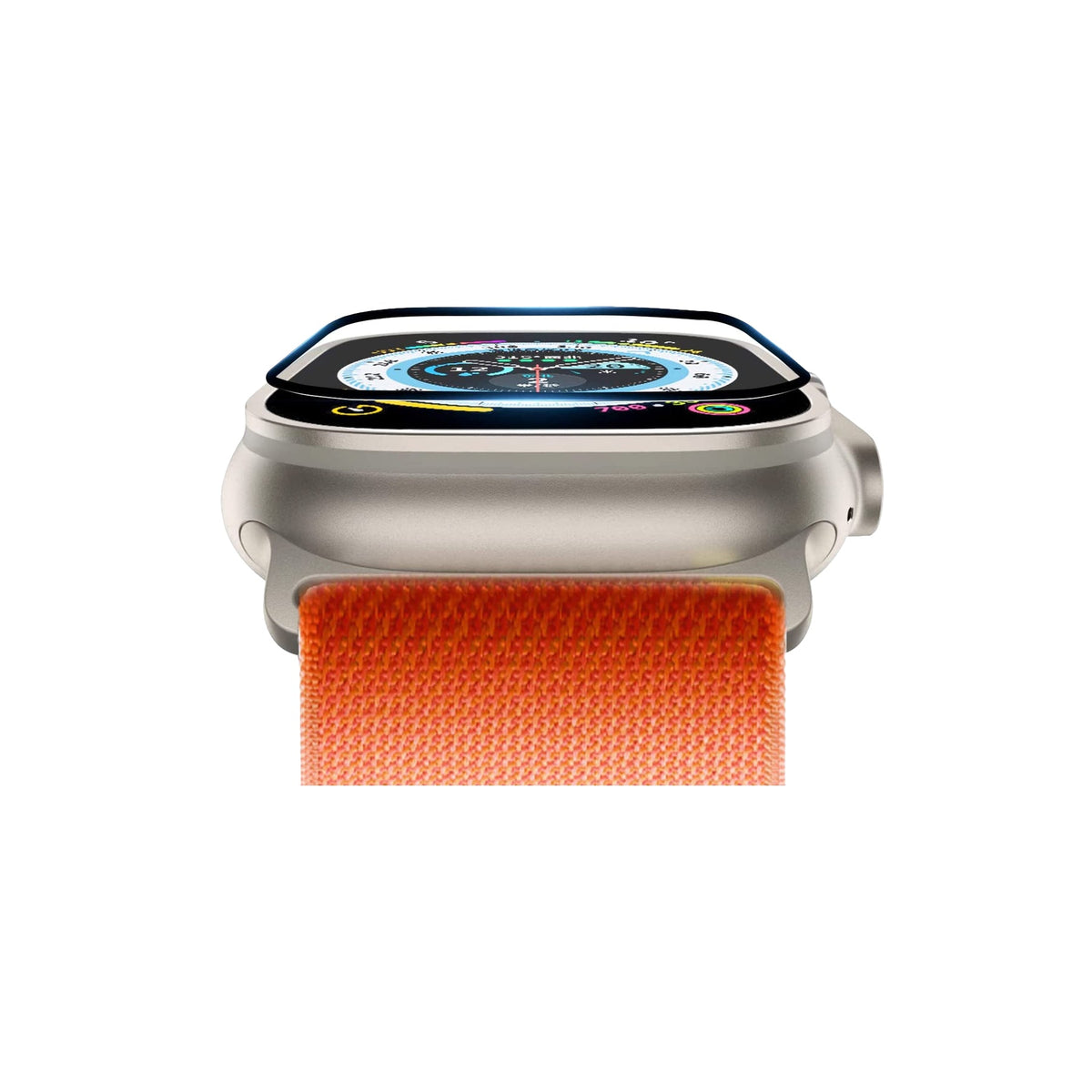 Apple Watch Ultra Uyumlu Ekran Koruyucu Full Yapışkanlı  bikordon