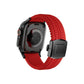 Apple Watch / Ultra Uyumlu AquaLink Kordon Heat Siyah Toka bikordon