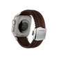 Apple Watch / Ultra Uyumlu AquaLink Kordon Mocha Gümüş Toka bikordon