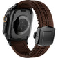 Apple Watch / Ultra Uyumlu AquaLink Kordon Mocha Siyah Toka bikordon