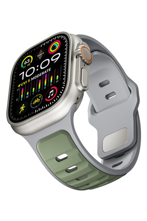 Apple Watch Ultra Uyumlu Dualflex Kordon Alpinefog bikordon