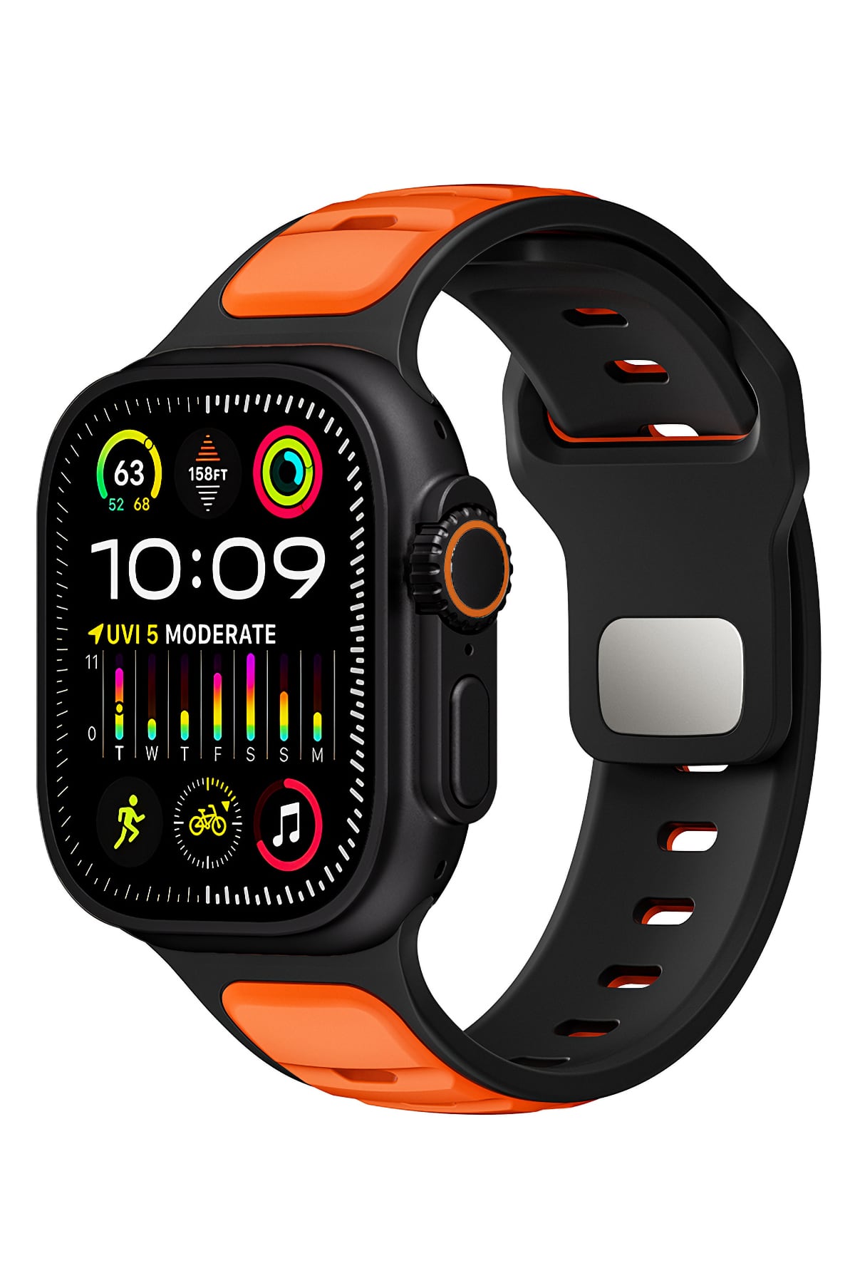 Apple Watch Ultra Uyumlu Dualflex Kordon Blazecore bikordon