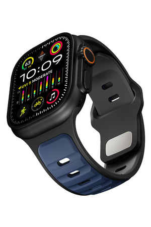 Apple Watch Ultra Uyumlu Dualflex Kordon Darkmarine bikordon