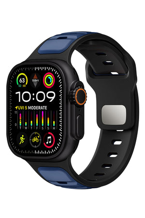 Apple Watch Ultra Uyumlu Dualflex Kordon Darkmarine bikordon