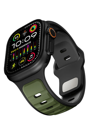 Apple Watch Ultra Uyumlu Dualflex Kordon Tactigreen bikordon