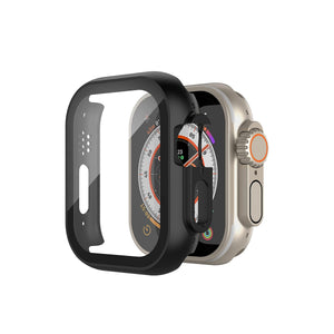 Apple Watch Ultra Uyumlu Ekran Koruyucu Kasa Siyah 49mm bikordon