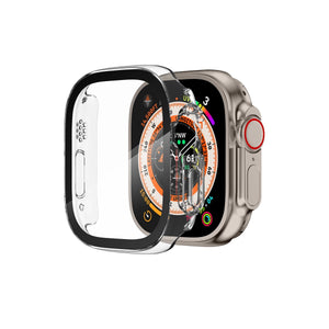 Apple Watch Ultra Uyumlu Ekran Koruyucu Kasa Tuş Korumalı Şeffaf 49mm bikordon