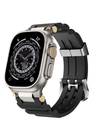 Apple Watch Ultra Uyumlu Gripline Kordon Blackout bikordon