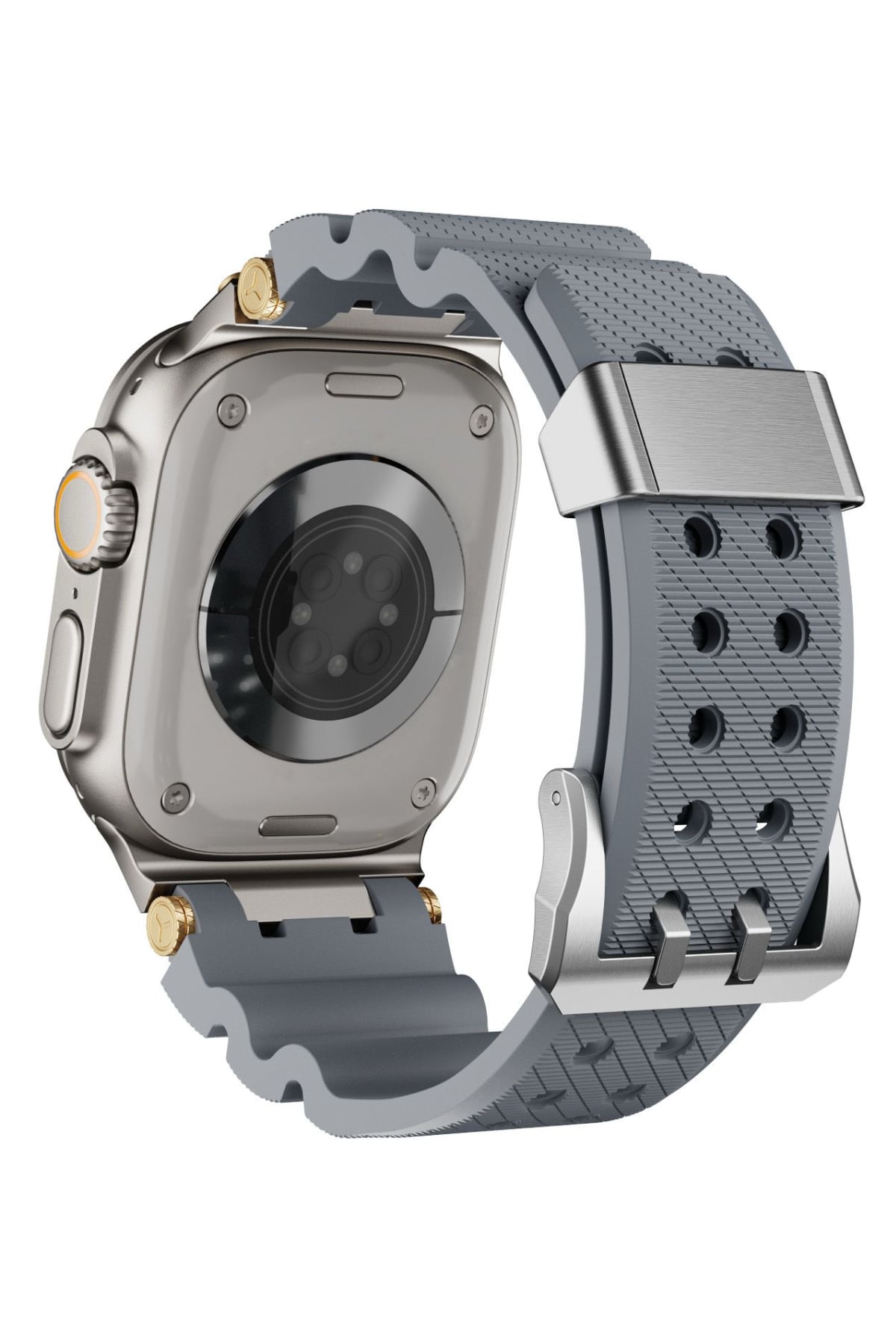 Apple Watch Ultra Uyumlu Gripline Kordon Monogrey bikordon